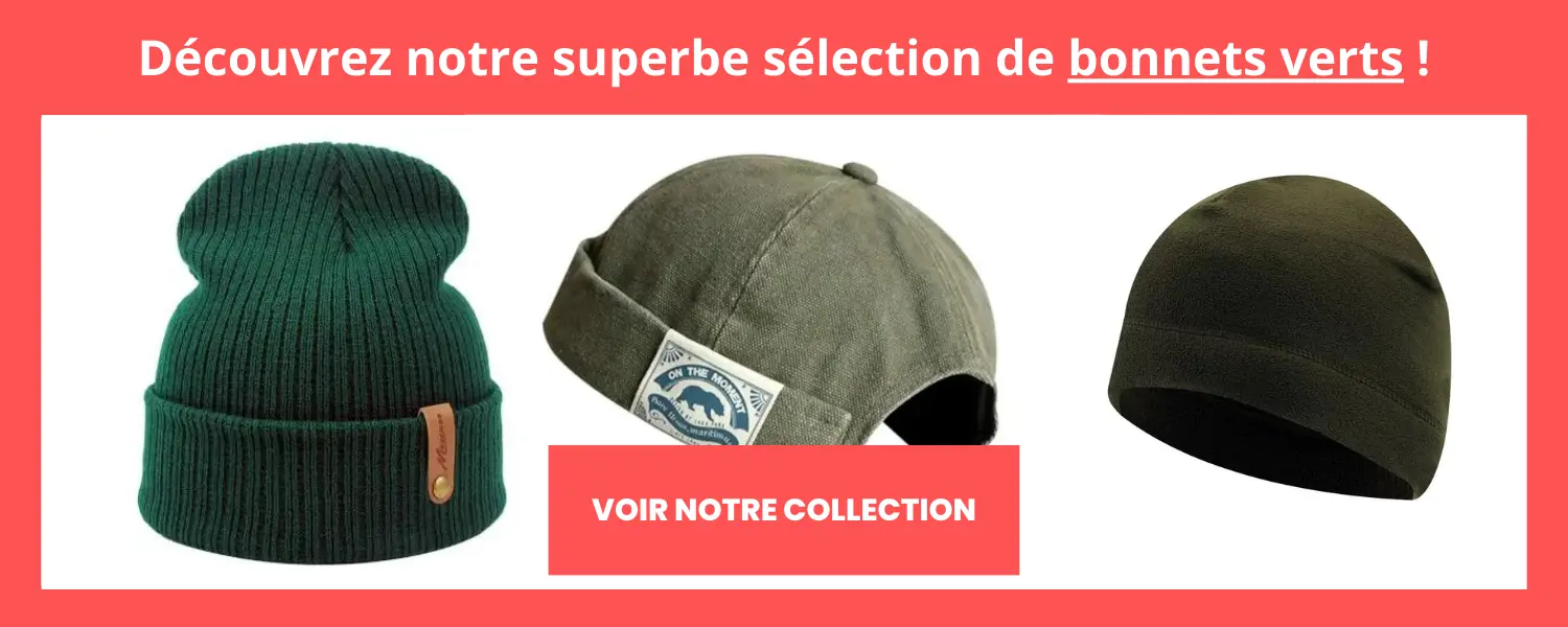 bannière collection bonnets verts